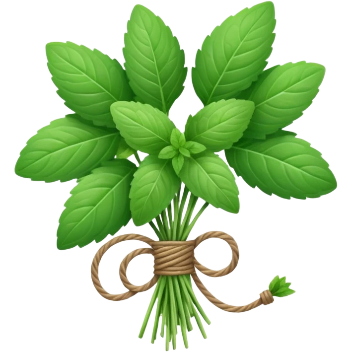 mint herb bouquet emoji
