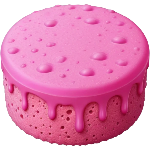 wet round pink sponge emoji