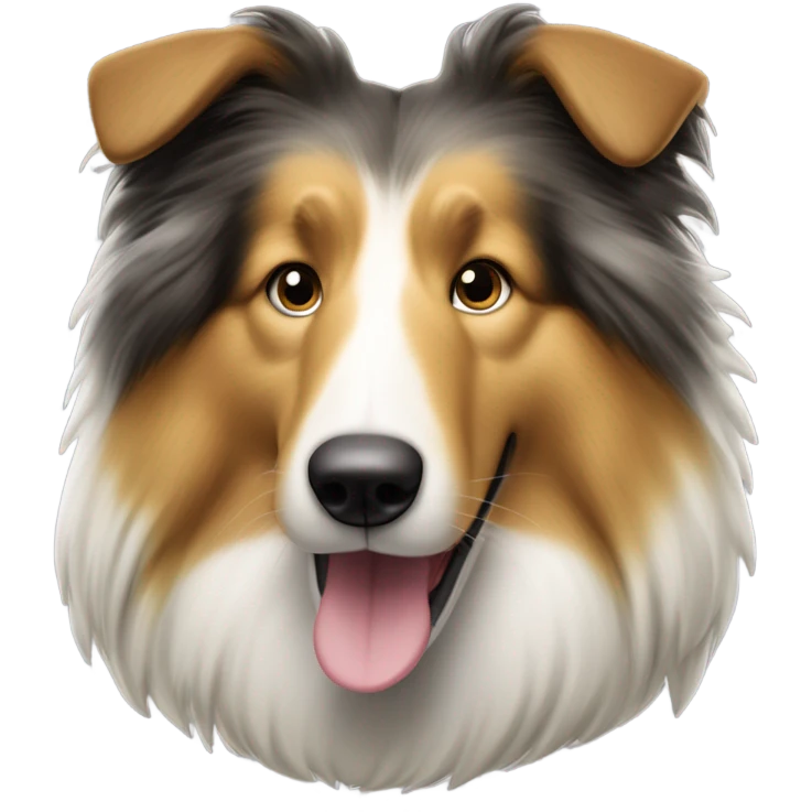 Rough collie emoji