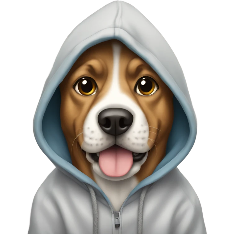 dog wearing hoodie  emoji
