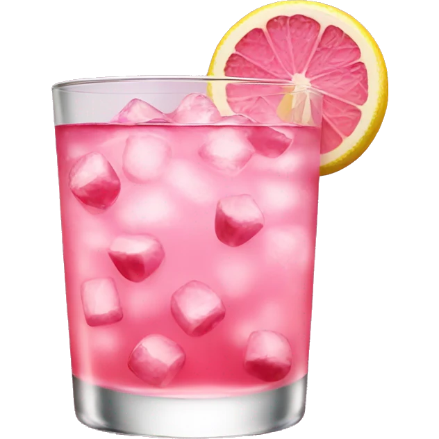 Pink gin drink emoji