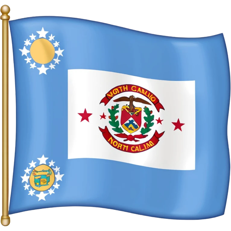 North Carolina state flag emoji