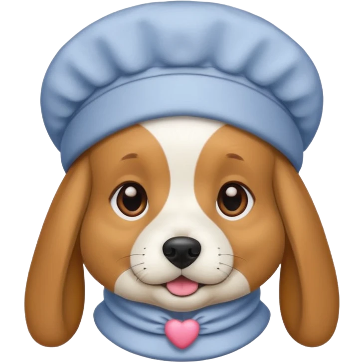 dog wearing a bonnet  emoji