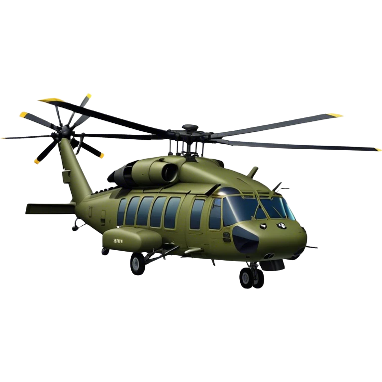 Sikorsky UH-60 Black Hawk - Sikorsky (Model Year: 2022) (Iconic colour: Olive green) emoji