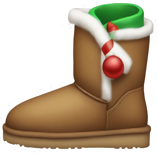 christmas uggs, aesthetic emoji