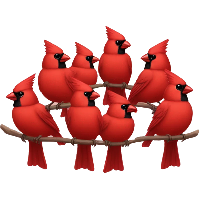 Flock of Cardinals emoji emoji