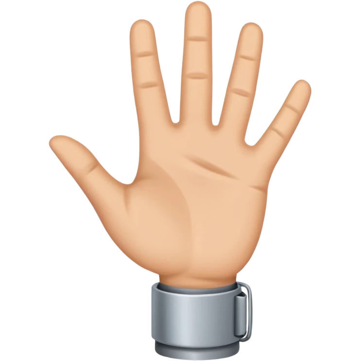 hand in Ich-Liebe-Dich-Geste aus metal emoji
