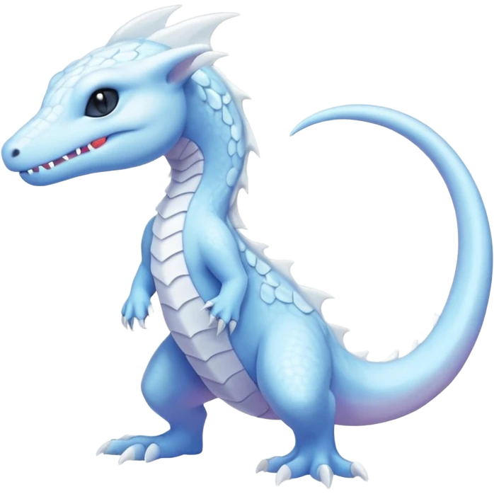 Pastel white frosty albino Salandit-Amaura-fusion emoji