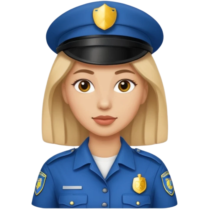 polic woman no hat emoji