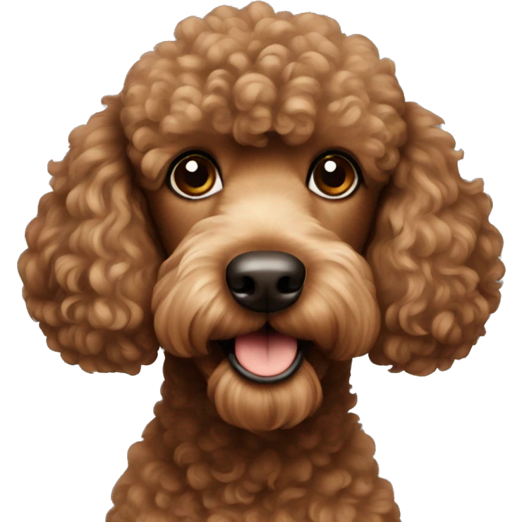 brown poodle emoji