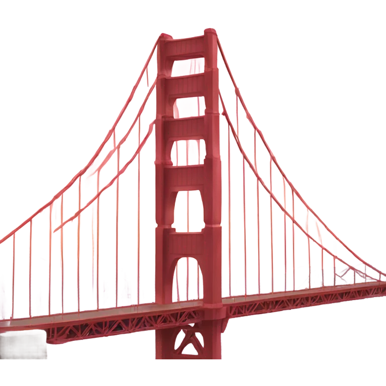 pink color golden gate bridge emoji