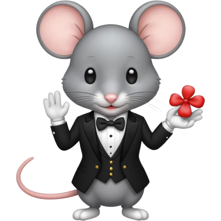 mouse in Formal Attire emoji