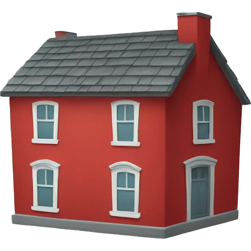 Red house emoji