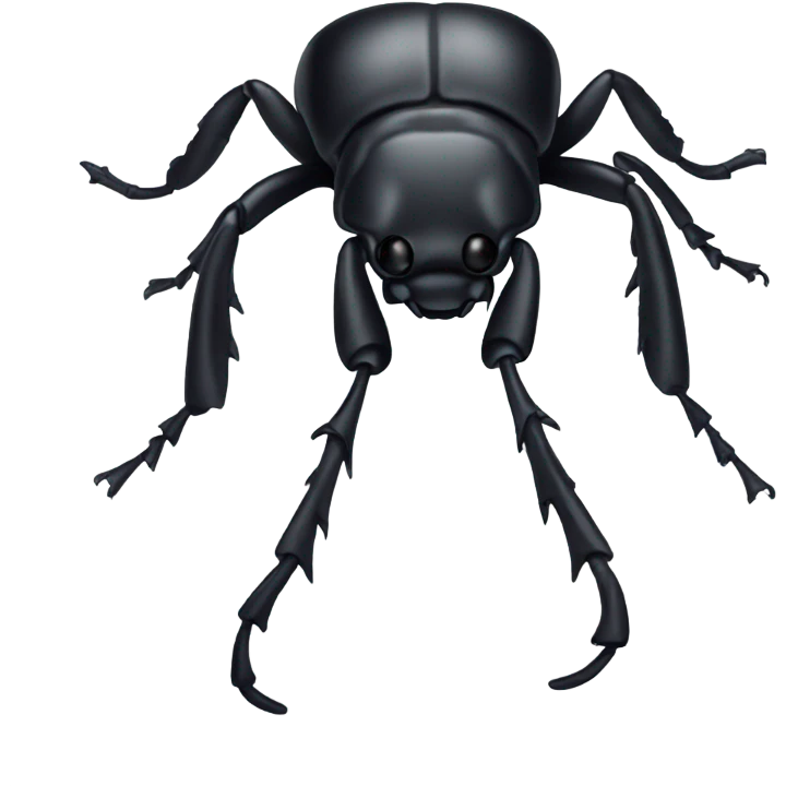 Black beetle emoji