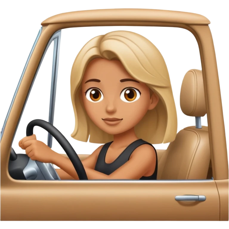 Girl driving emoji