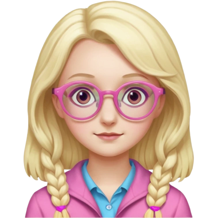 Luna Lovegood pink glasses emoji