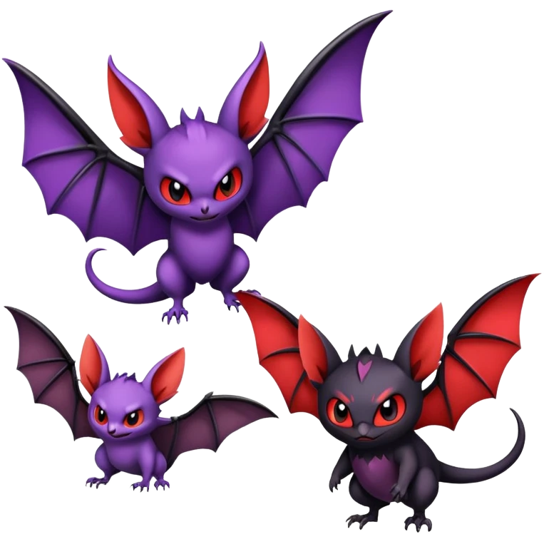 Noibat-Noivern-Litten emoji