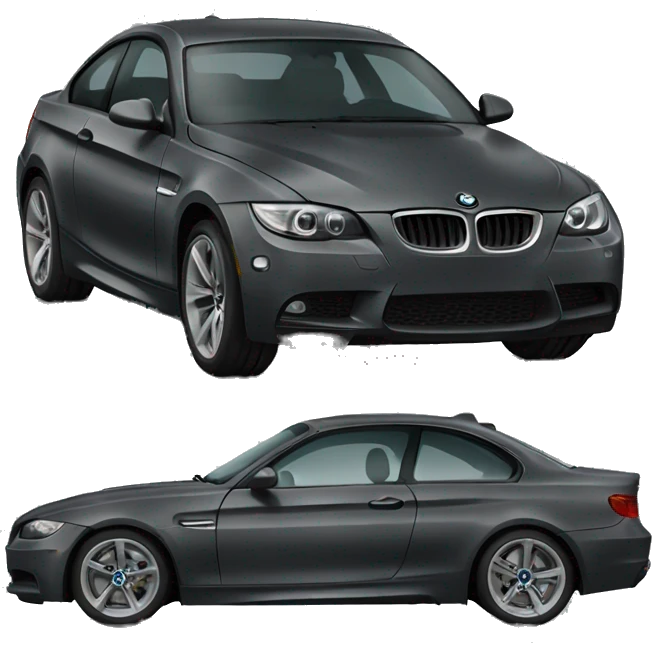 Dark grey bmw emoji