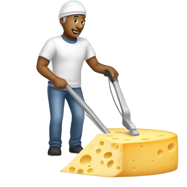 Cheese hoovering  emoji