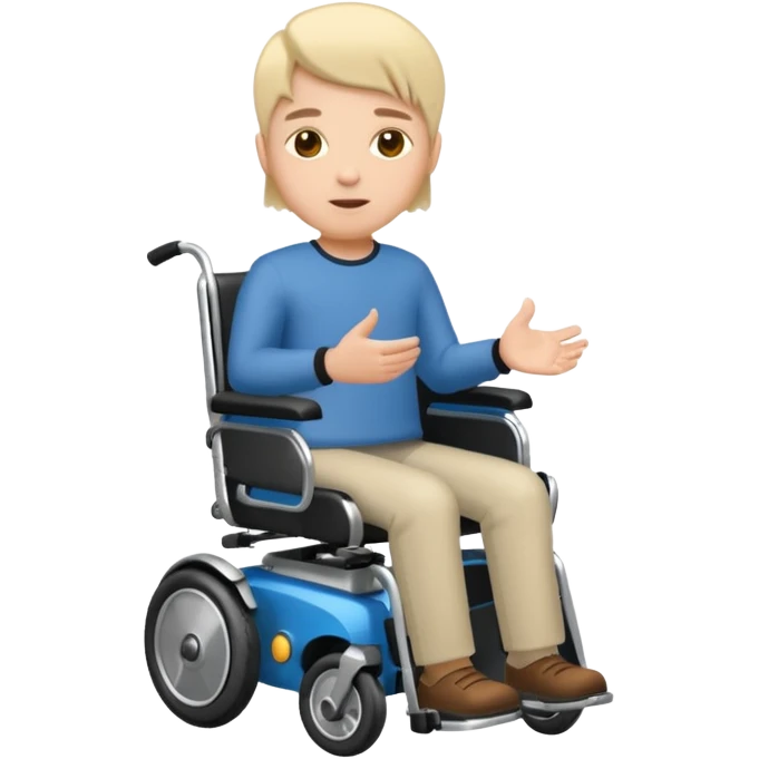 person in motorized wheelchair emoji