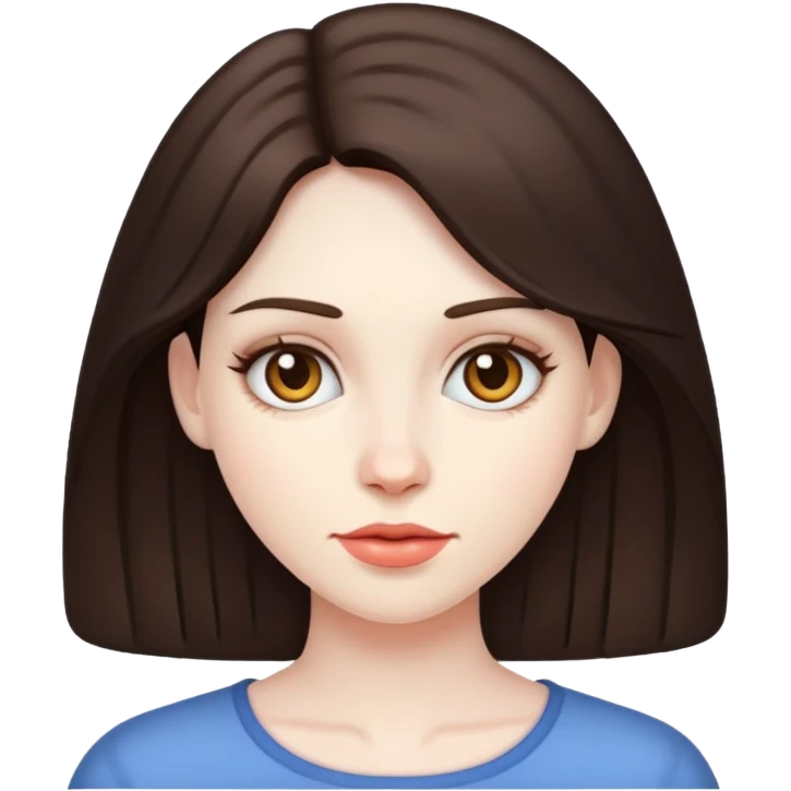 Голая брюнетка emoji