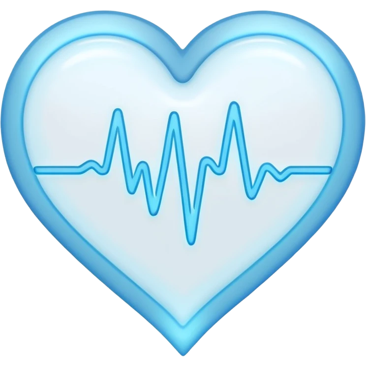 white heart with a pulse effect, Discord emoji style emoji