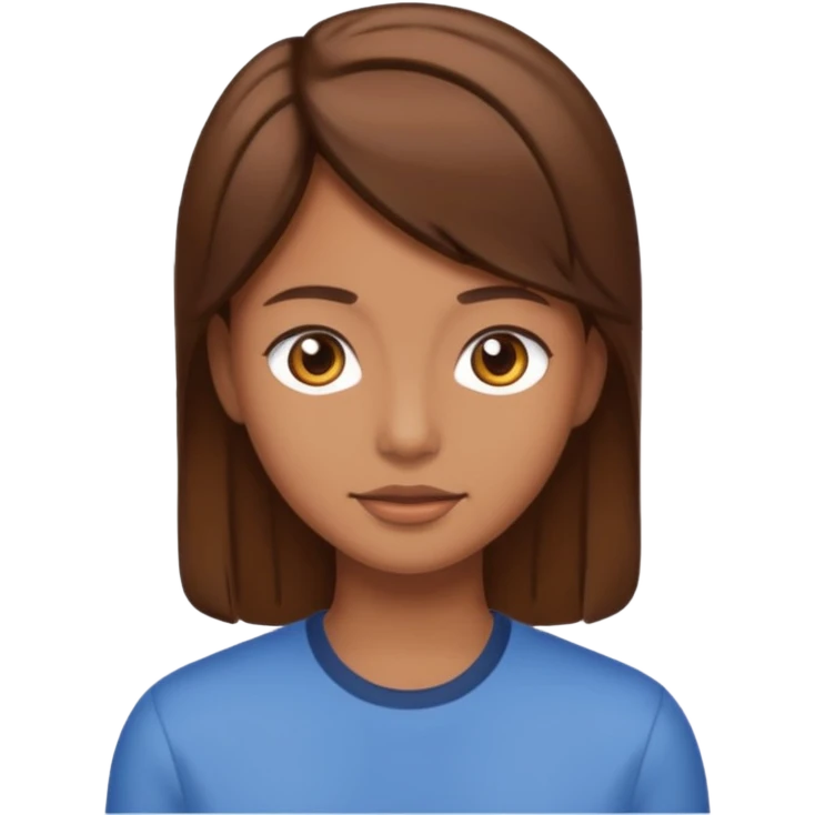 brown hair emoji