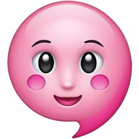 Pink correct mark emoji
