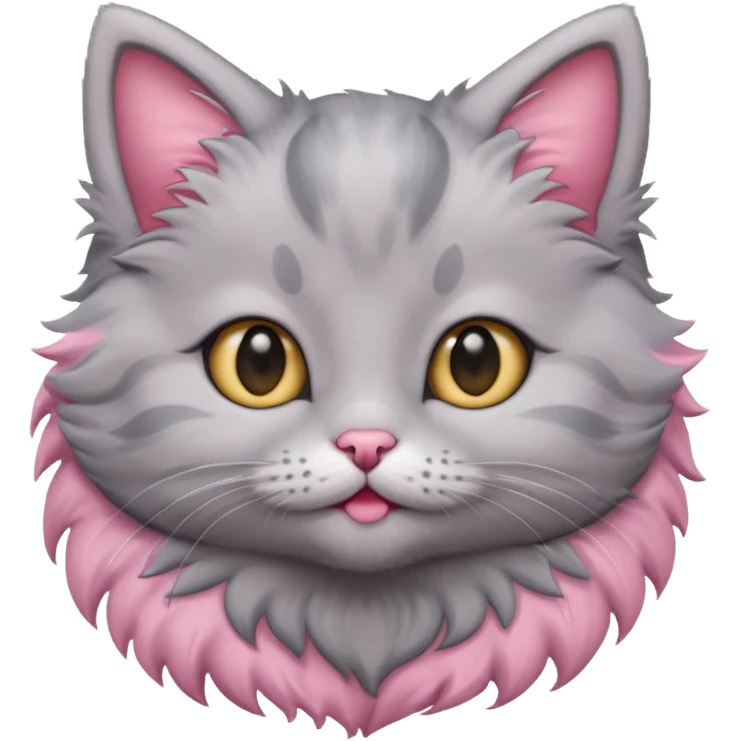 A grey kitten emoji