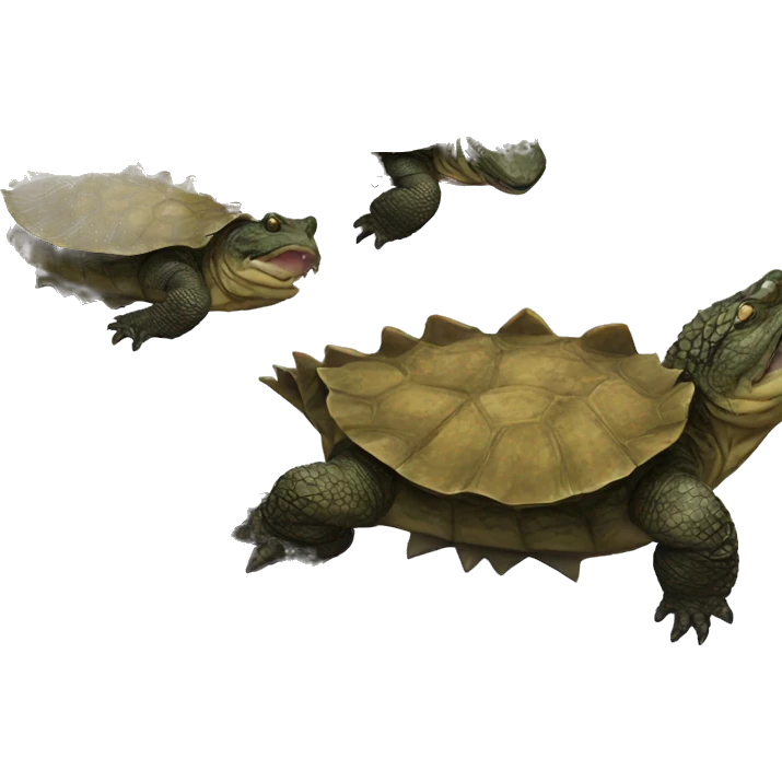 Alligator snapping turtle emoji