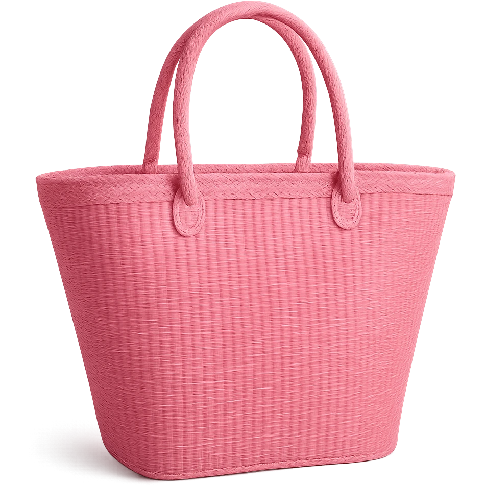 pink beach bag emoji
