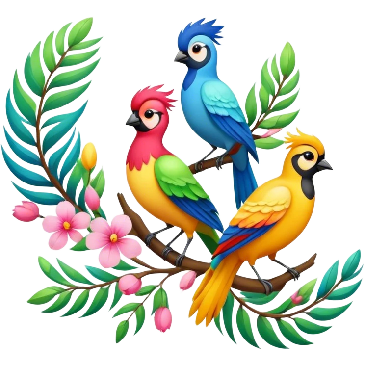 Spring birds emoji