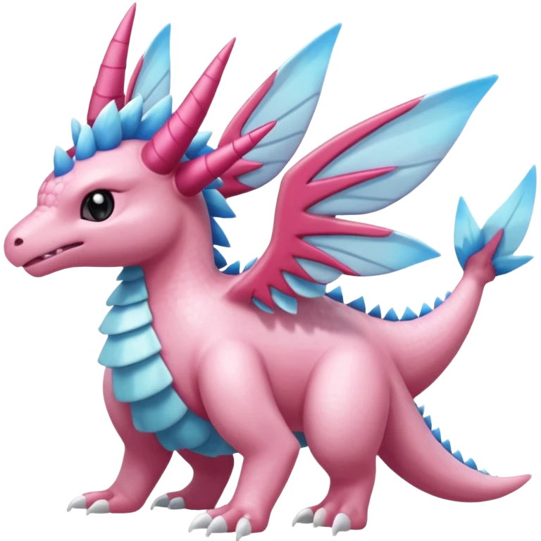 Finned scaly furry maned Diancie-Palkia-Amaura-Aurorus-Salamence-aesthetic-fusion emoji