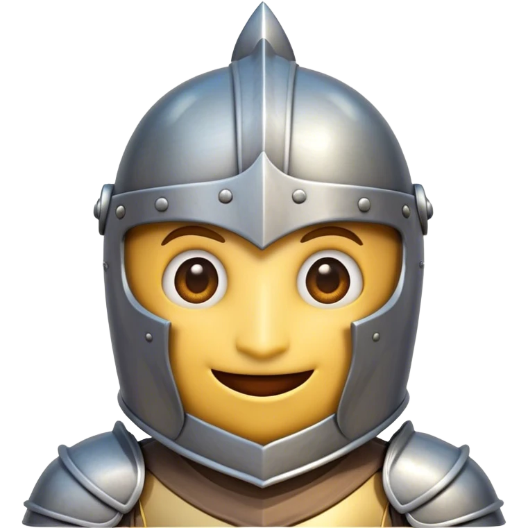 Clash of Clans aesthetic Comical Knight Portrait Emoji, Head tilted dramatically with an exaggerated, fun expression and wide, comically expressive eyes behind a quirky open helm, featuring a sturdy, cartoonish armored build with playful detailing and natural skin tone, Simplified yet hilariously expressive features, highly detailed, glowing with a slightly sassy metallic glow, high shine, dramatic yet playful, stylized with an air of cheeky medieval mischief, soft glowing outline, capturing the essence of a meme-worthy knight who brings lighthearted fun to epic battles! emoji