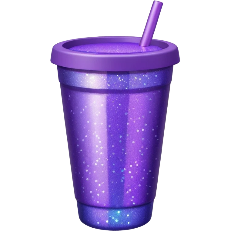 glitter purple cup emoji