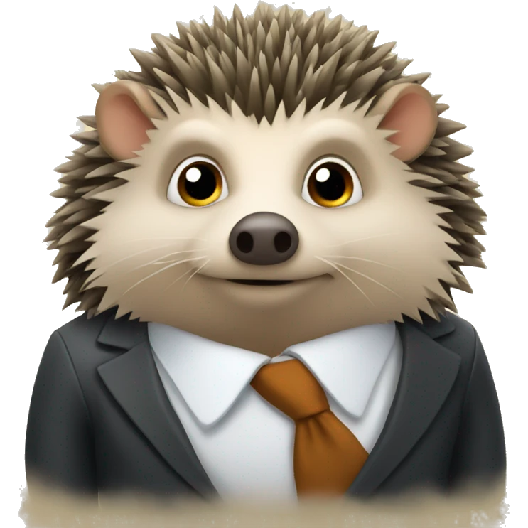 Hedgehog that is a lawyer  emoji