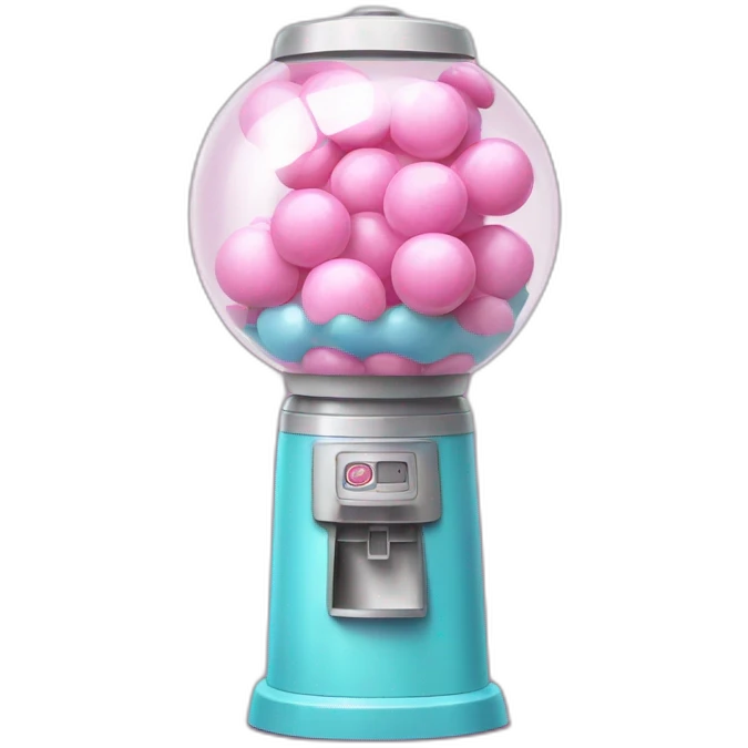 bubble gum machine emoji