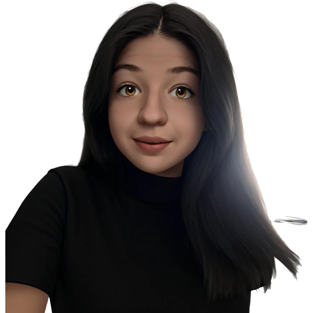 realistic portrait of smiling girl emoji