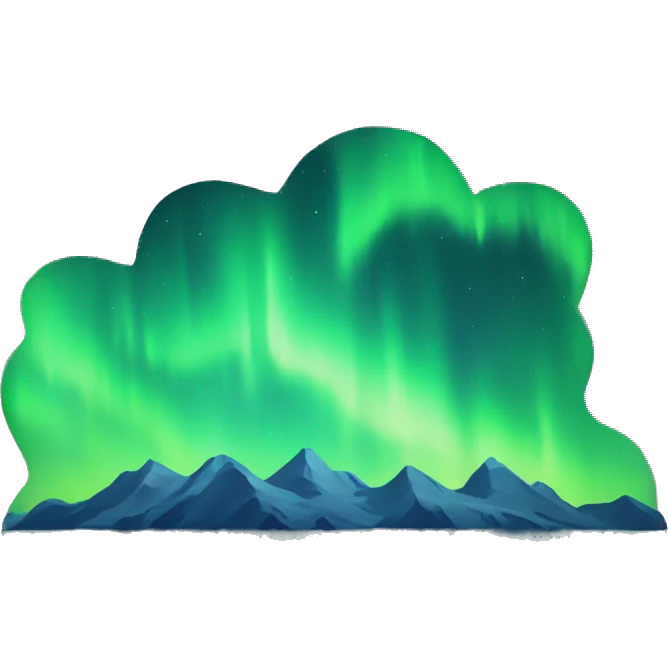Northern lights emoji emoji