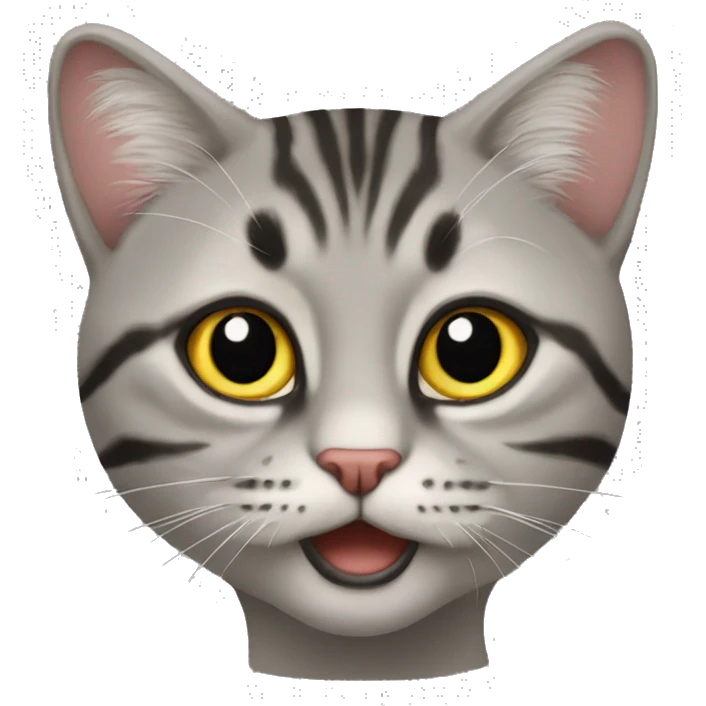 Кошка с бантиком emoji