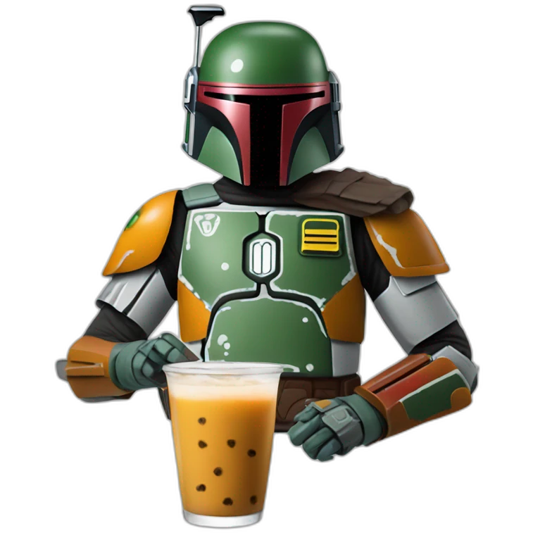 boba tea fett emoji
