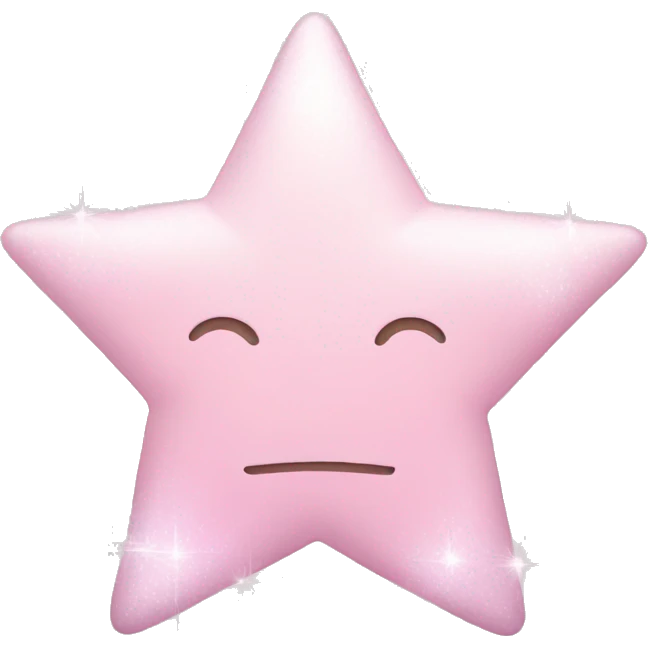 pale pink star sparkle emoji