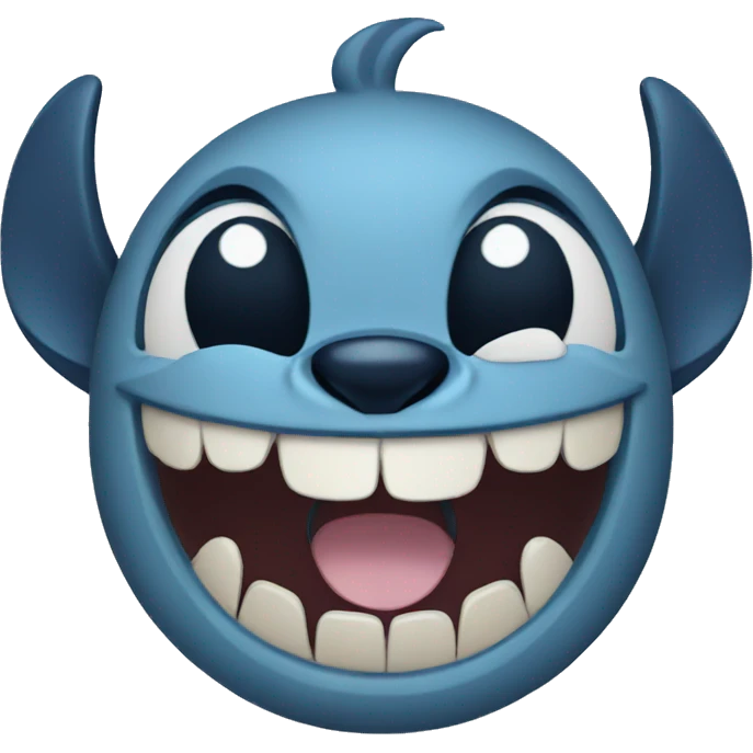 Stitch laughing  emoji