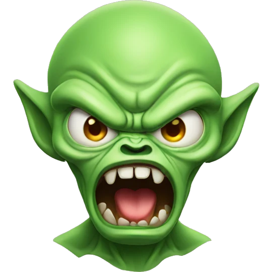 alien angry emoji