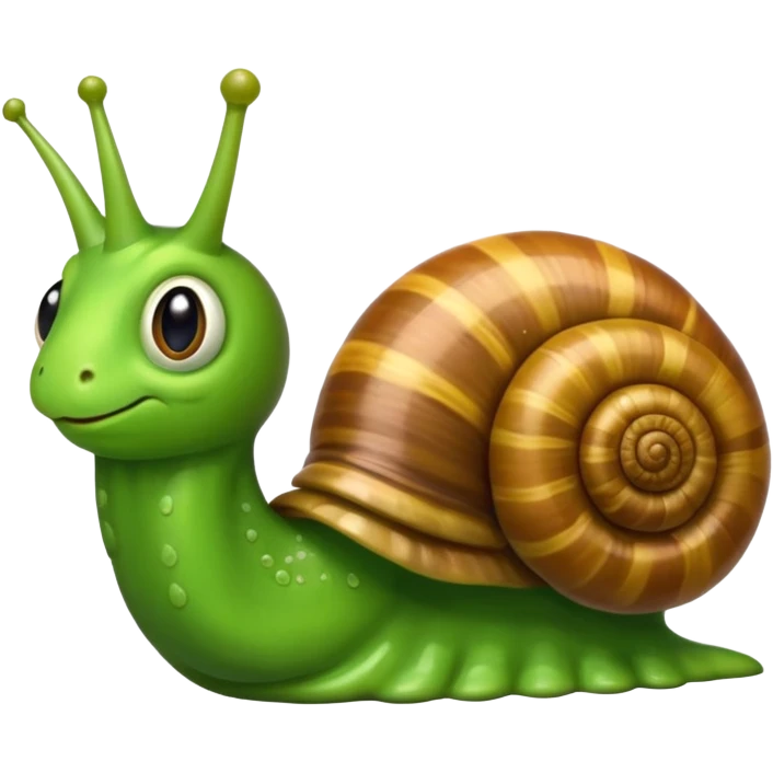 Snail with Long hair  emoji
