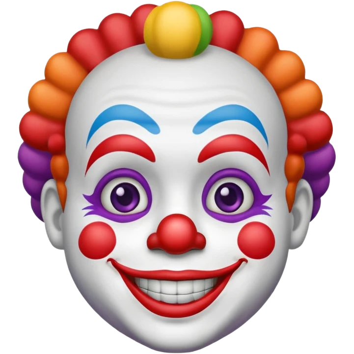 Hombre pequeño vestido de payaso  emoji