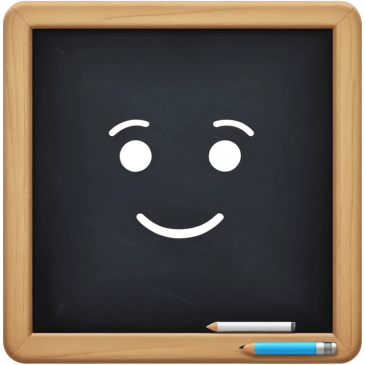 chalkboard emoji