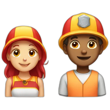 Water boy and firegirl emoji