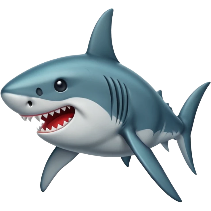El emoji del tiburón pero de color negro para copiar y pegar  emoji