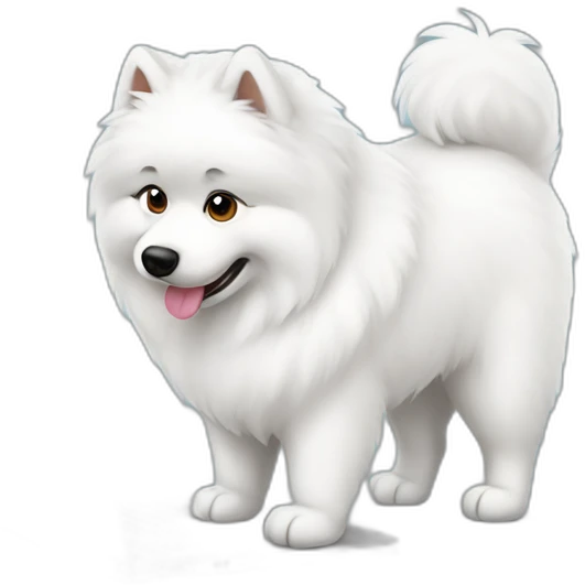 samoyed-typing-on-laptop emoji